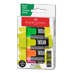 Faber-Castell NEON TXTLNR or Mini Text-Liner Set of 4